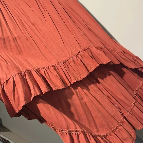 Rust high-low boho dress - Picture 3 of 4